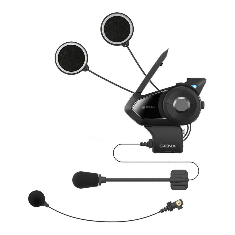 Sena 30k Bluetooth Comm System with Mesh & HD Speaker with boom and fixed mic 