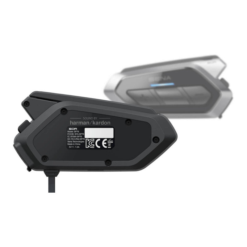Sena 50R Low Profile Comm System with Sound by Harman Kardon - control unit front and rear 