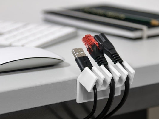 Goobay Cable Management 5 Slots Plastic  white