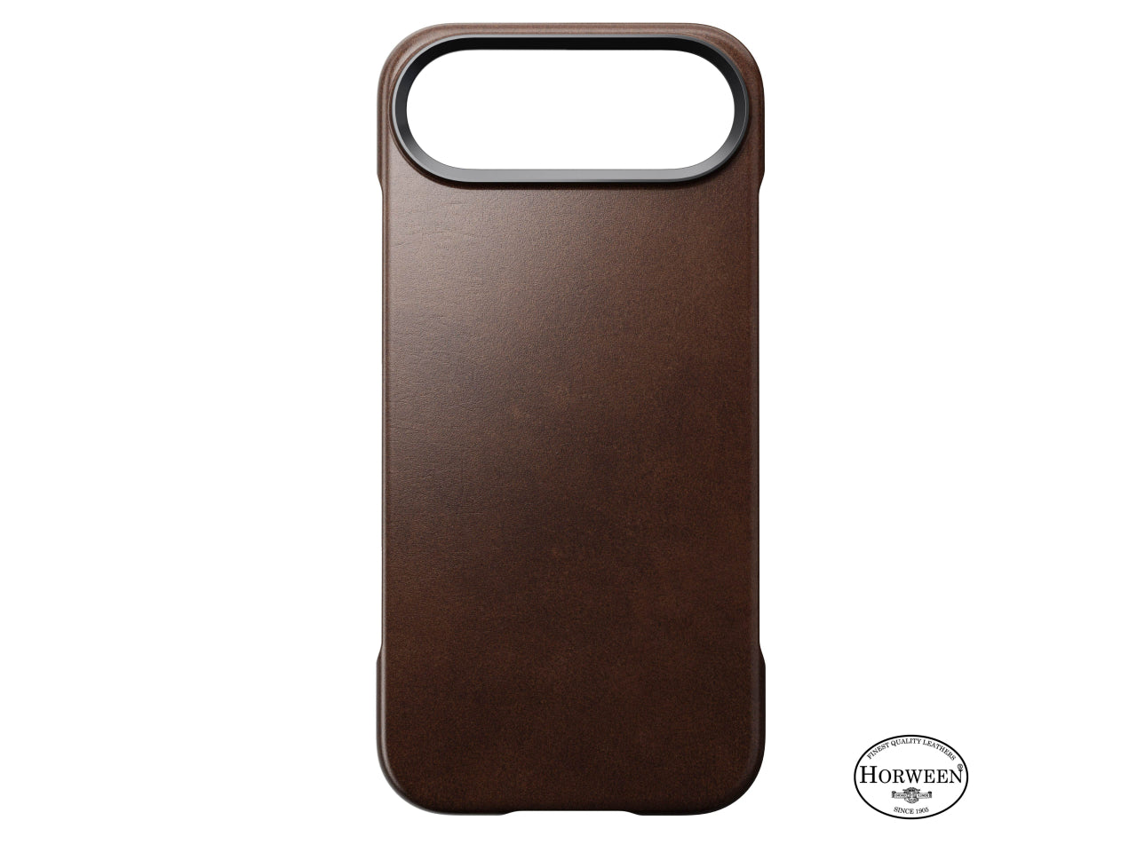 NOMAD Rugged Leather - iPhone 17 Pro - Rustic Brown Horween
