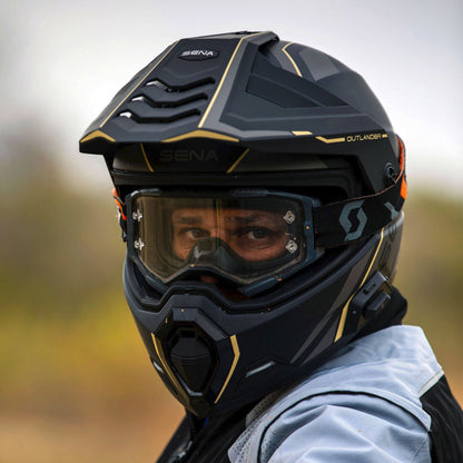 Sena Outlander Smart ADV Dual-Sport Helmet - Gloss White