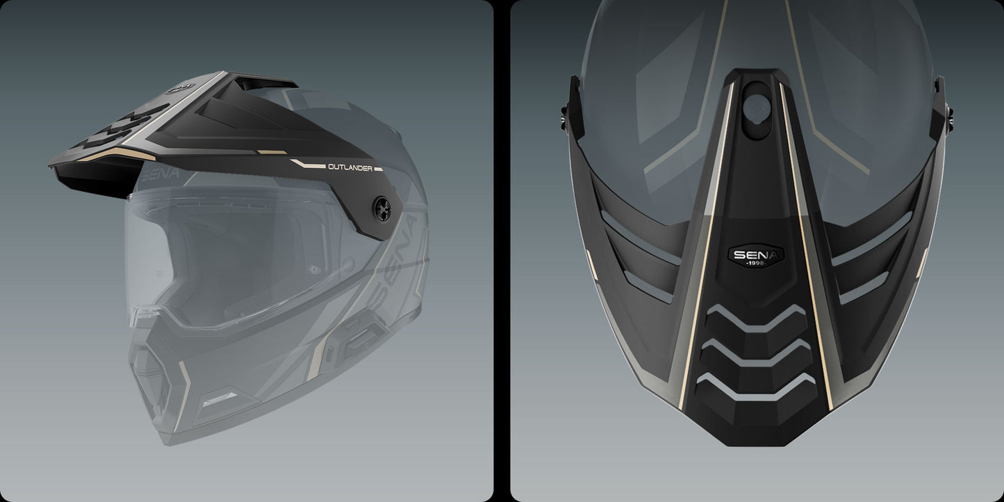 Sena Outlander Smart ADV Dual-Sport Helmet - Gloss White