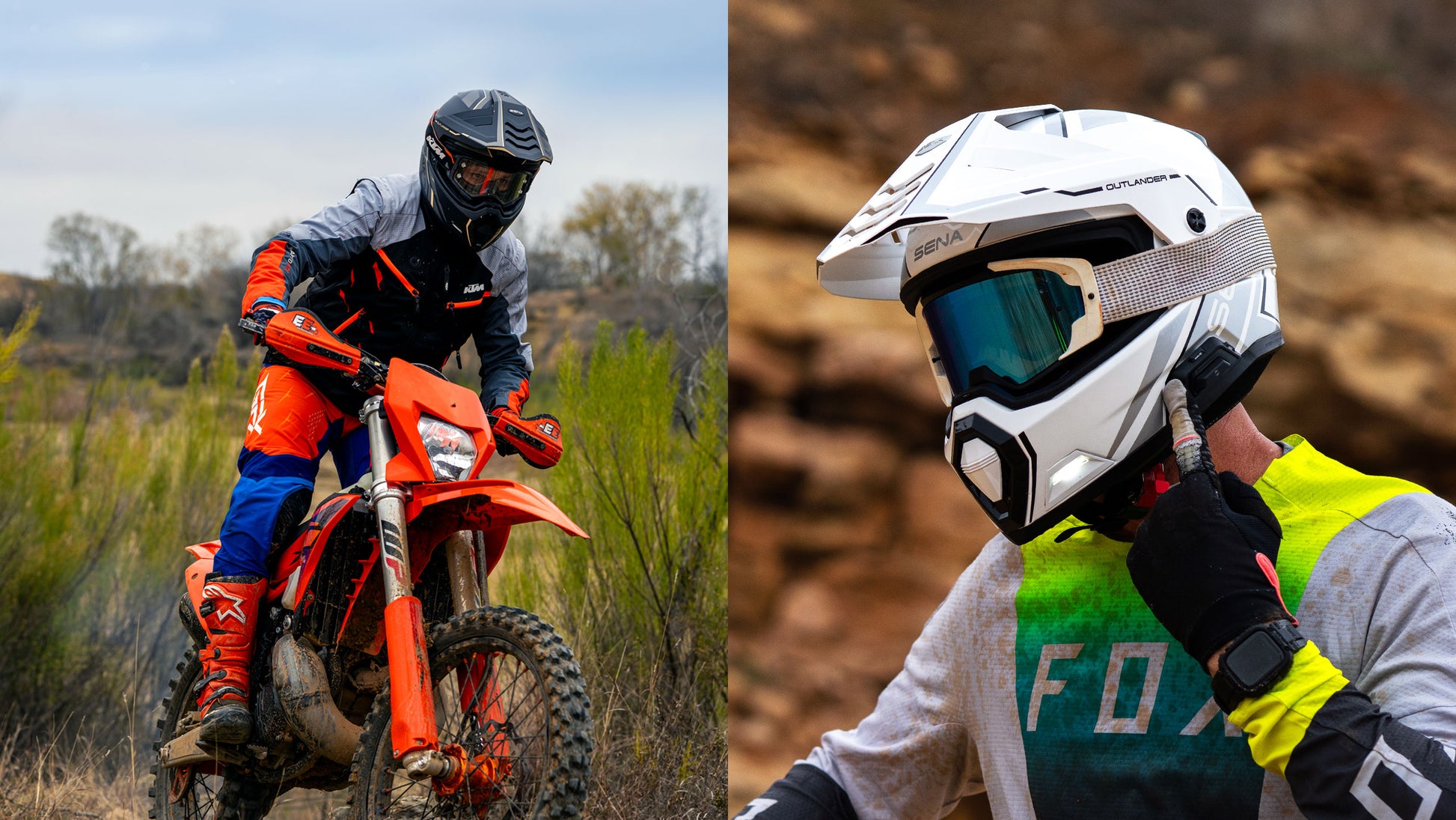 Sena Outlander smart dual use helmet 