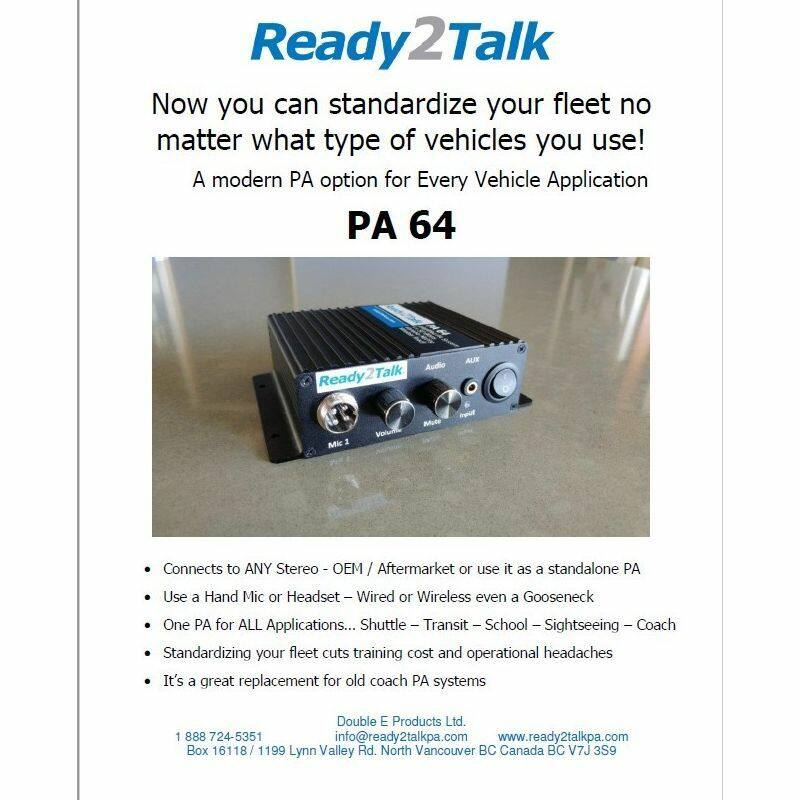 Ready2Talk Amplified PA System - PA64 Installer series