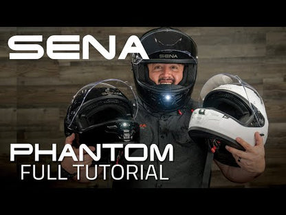 Sena Phantom ANC Smart Helmet with Mesh Comms - Gloss Black
