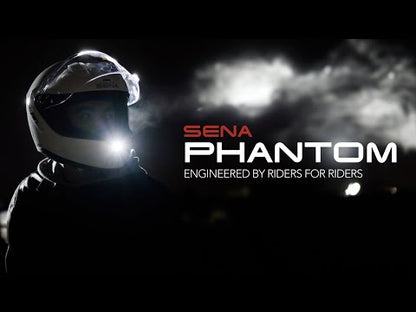 Sena Phantom ANC Smart Helmet with Mesh Comms - Gloss Black