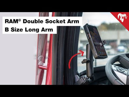 RAM® Video - RAM® B SIZE LONG DOUBLE SOCKET ARM