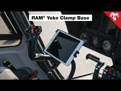 RAM Yoke Clamp Base - Alloy with 1" Rubber Ball