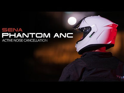 Sena Phantom ANC Smart Helmet with Mesh Comms - Gloss Black