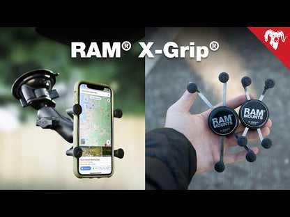 RAM X-Grip Universal Smartphone Cradle - Flat Surface Mount with Backing Plate