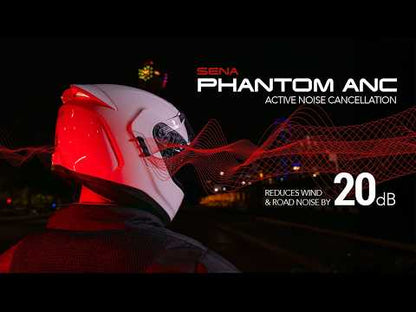 Sena Phantom ANC Smart Helmet with Mesh Comms - Gloss Black