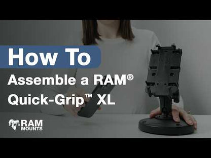 RAM Quick-Grip Universal XL Phone Cradle - with Torque Base (Medium Bars) & Medium Arm