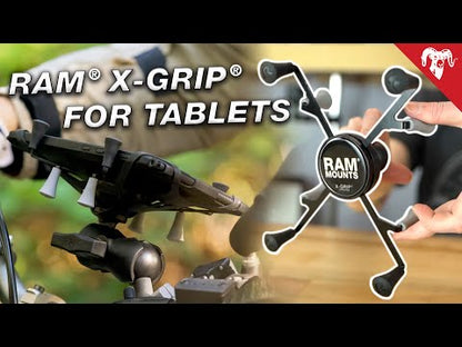 RAM X-Grip Universal Cradle for 7"- 8" Tablets with Torque Base (Medium Bars)