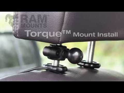RAM Headrest Tablet Mount - RAM Torque™ Mount Installation video 