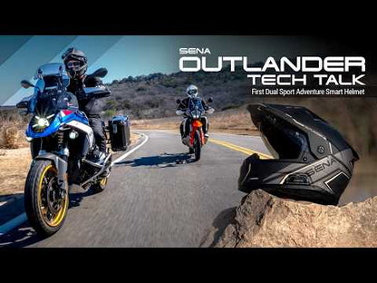 Sena Outlander Smart ADV Dual-Sport Helmet - Gloss White