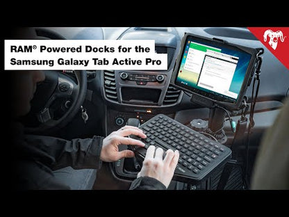 RAM EZ-Roll'r Cradle for Samsung Galaxy Tab Active Pro - Power & Data Cradle