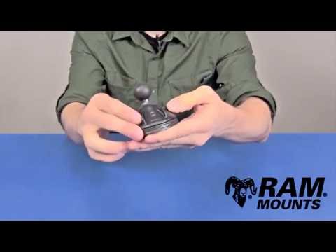 RAP-B-224-2U RAM® Twist-Lock™ Low Profile Suction Cup Ball Base - composite