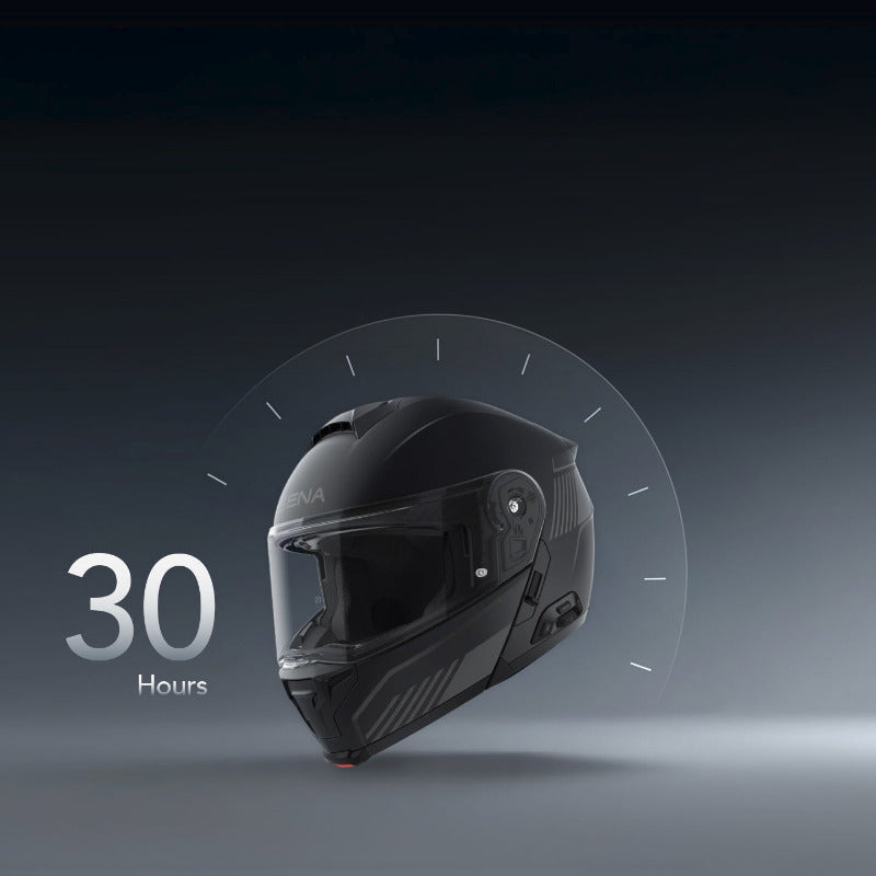 Sena Specter smart helmet 30 hour battery life 