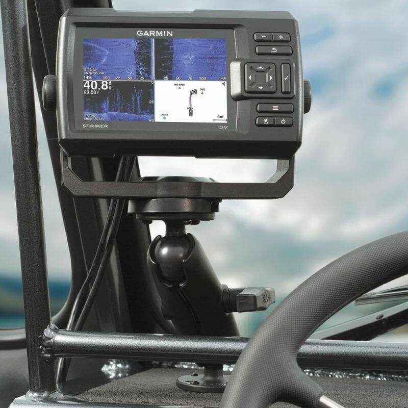 RAM Marine Garmin Fishfinder Mount for Echo/ Echomap/ Striker - "RUGGED USE"