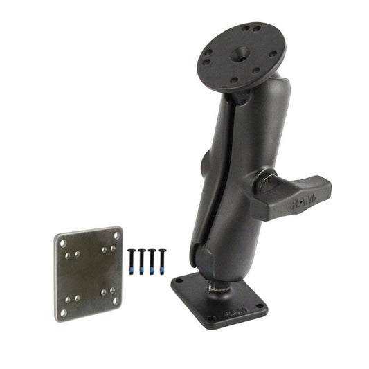 RAM-101U-225-XAT1 RAM® Drill-Down Dashboard Mount with Backing Plate - C Size Medium arm 