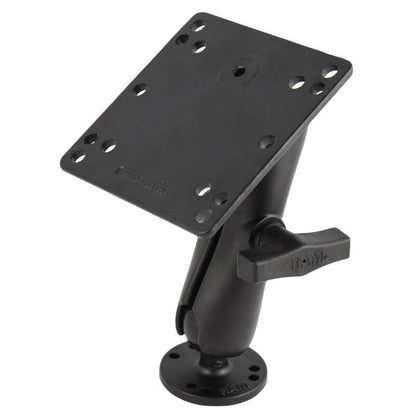 RAM Square 100mm VESA Base Plate - C Size with Arm and Round Base