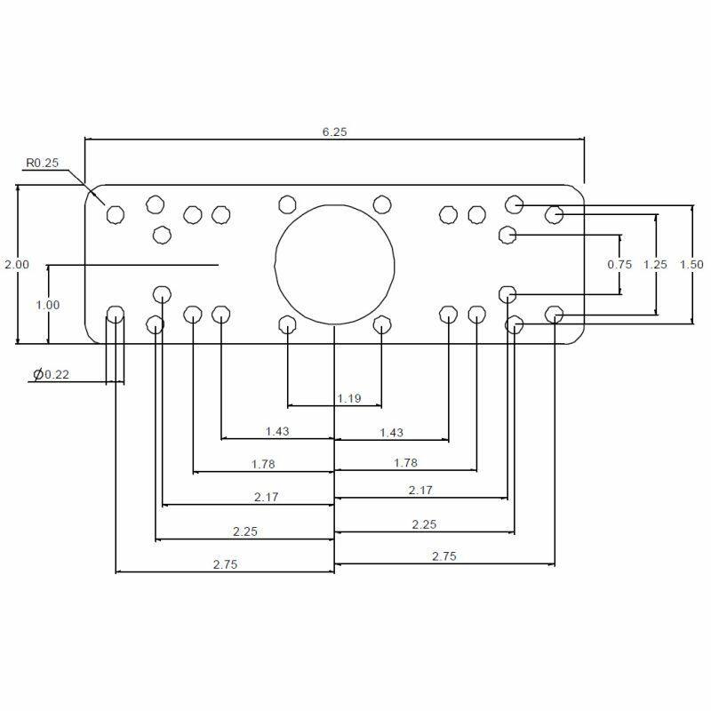 ram-111bu plate hole patterns and dimensions