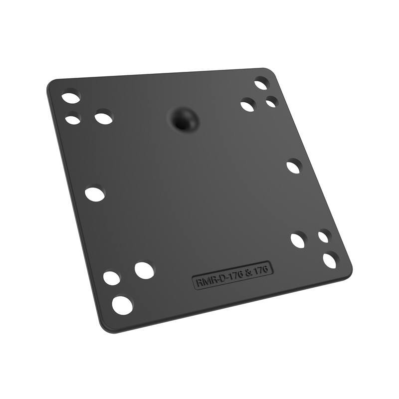 RAM Square VESA Base Plate - 100 & 75mm VESA pattern - C Size 1.5" Ball