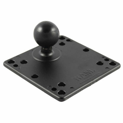 RAM Square 75 and 100mm VESA Base Plates with double socket arm - C Series