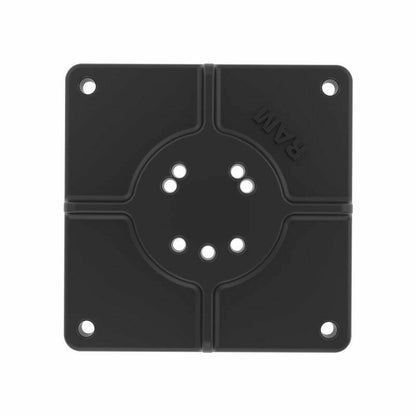 RAM Square Flat Base Plate - 6" square with AMPS Hole Pattern