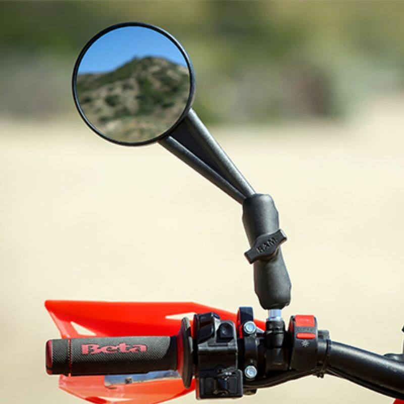 DoubleTake Enduro Mirror Kit - Short Arm and Ball Base (Pair)