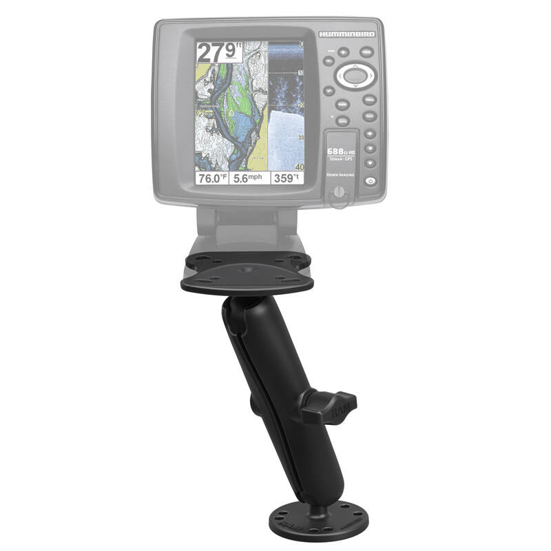 RAM Marine Humminbird / Lowrance "LIGHT USE" Electronic Mount - Long Arm