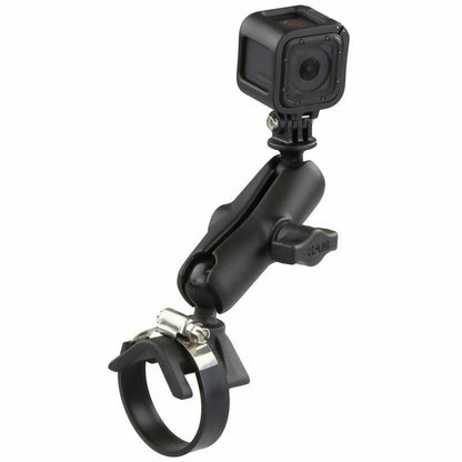 RAM-B-108-GOP1U RAM® Strap Clamp Mount with Universal Action Camera Adaptor with Go-Pro