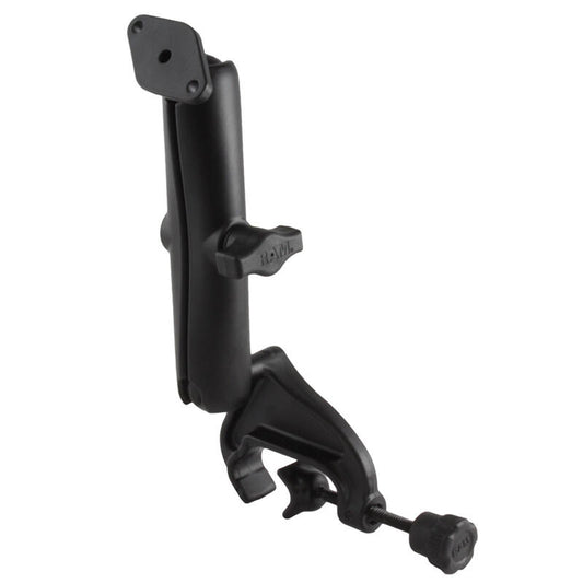 RAM-B-121-C-238U RAM® Double Ball Yoke Clamp Mount with Diamond Plate - Long Arm
