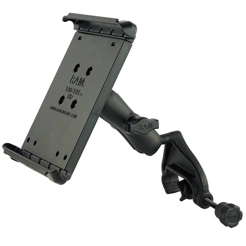 RAM Tab-Tite Cradle (8" Tablets) with Yoke Clamp Base