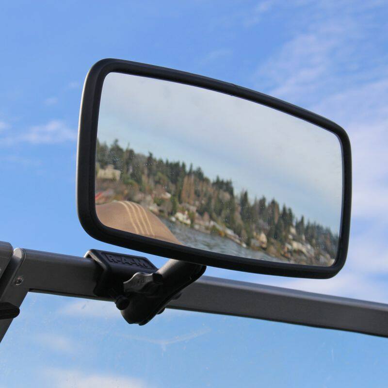 RAM Waterski Mirror with Windscreen / Windshield Mount