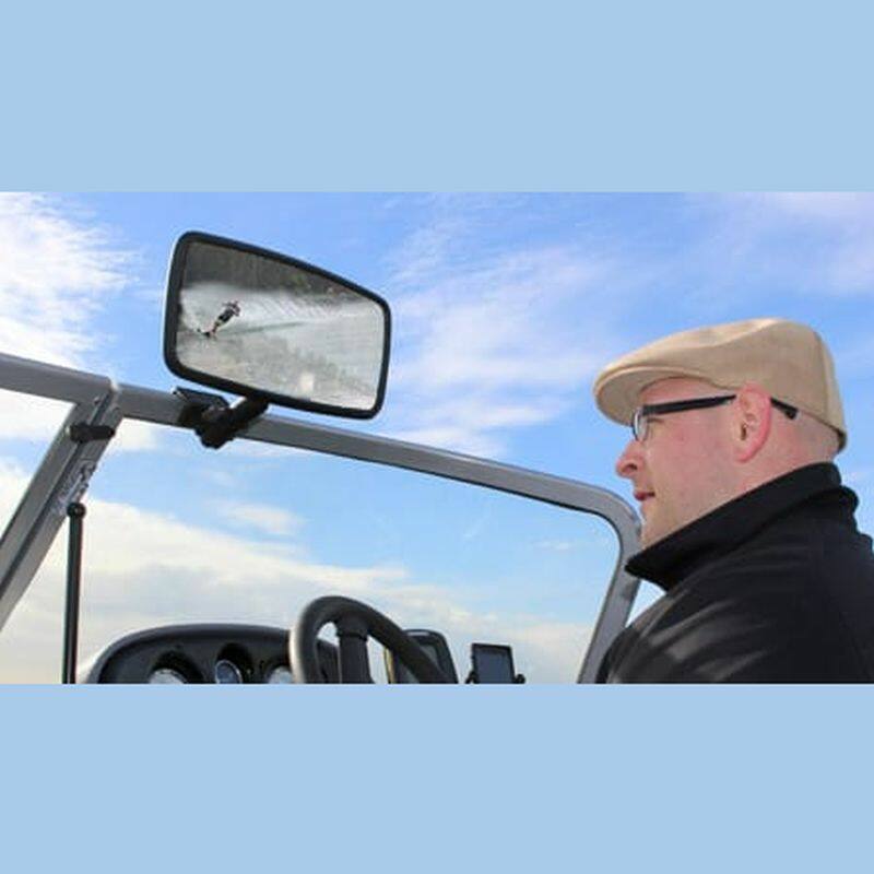 RAM Waterski Mirror with Windscreen / Windshield Mount