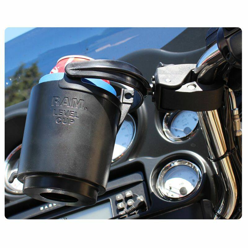 RAM Drink Holder - self-levelling with quick release Tough-Claw