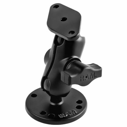 RAM Double Ball Mount with Round & Diamond Bases - B Series - Short Arm