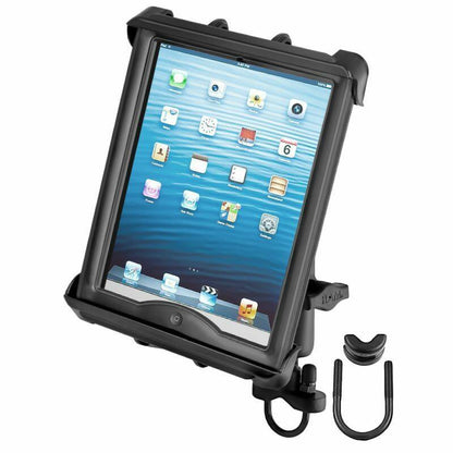 RAM Tab-Tite Cradle - 10" Tablets with U-Bolt Rail Handlebar base