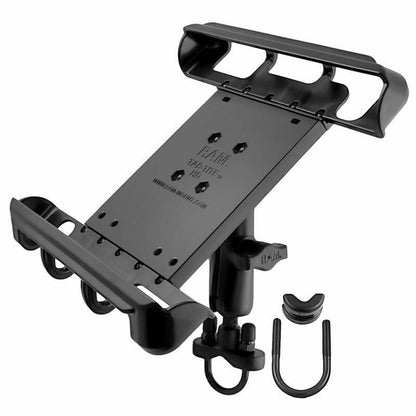 RAM Tab-Tite Cradle - 10" Tablets with U-Bolt Rail Handlebar base