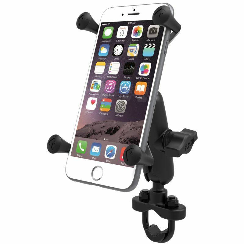 RAM X-Grip Universal Phablet Cradle with U-Bolt Rail Handlebar mount - Med Arm