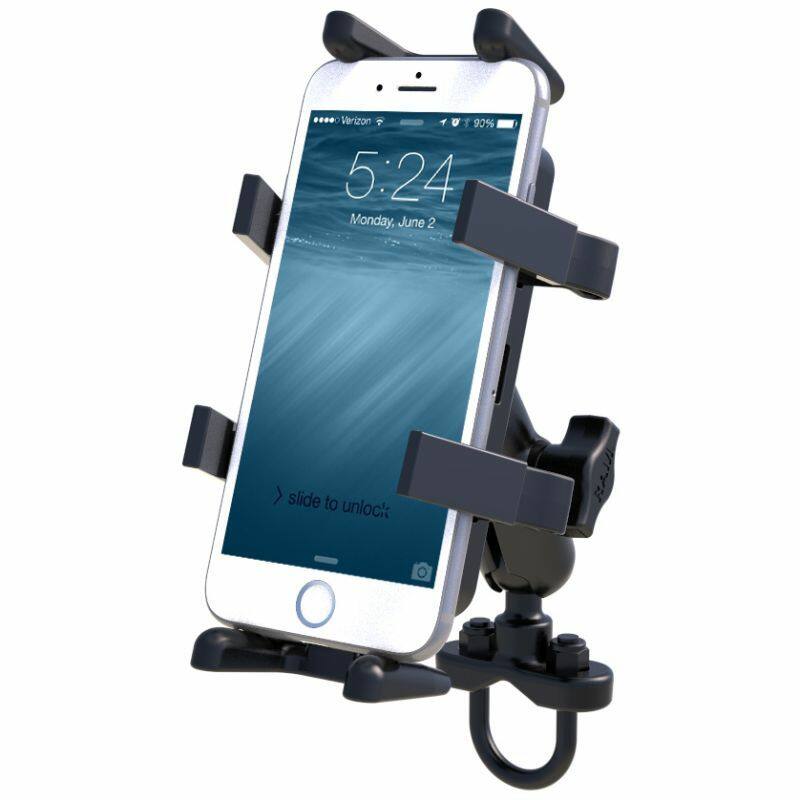 RAM Finger Grip - Universal Phone / Radio Cradle with Handlebar Base Short Arm