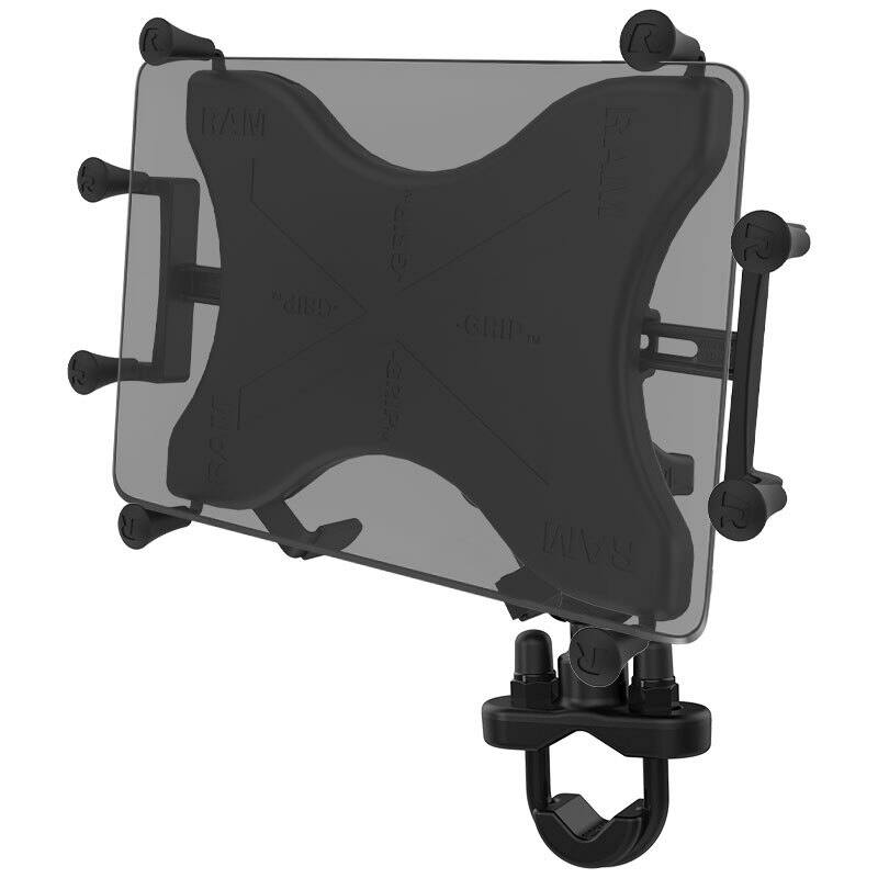 RAM X-Grip Universal Cradle for 10" Tablets with U-Bolt Rail Handlebar Mount