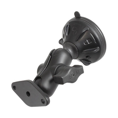 RAM-B-166-2-AU RAM® Twist-Lock™ Small Suction Cup Double Ball Mount – short arm