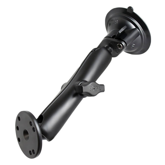 RAM Suction Cup Base - with Round Base and Long Arm - (B Series 1")