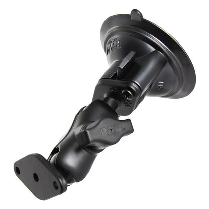 RAM-B-166U-A RAM® Twist-Lock™ Suction Cup Double Ball Mount - Short