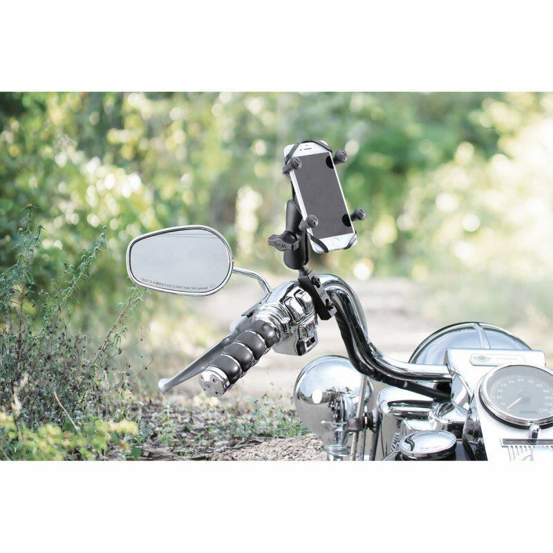 RAM X-Grip Universal Phablet Cradle with Brake/Clutch Clamp / U-Bolt Mount