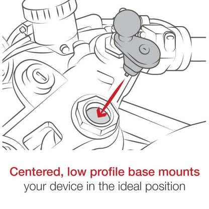 RAM® Motorcycle Fork Stem Base installation ,