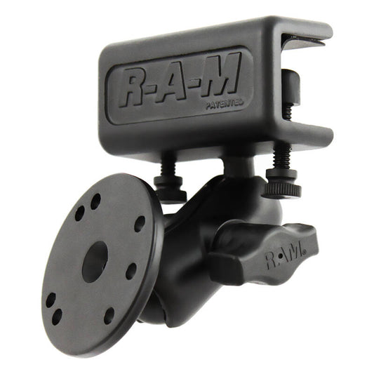 RAM Glareshield Clamp with Round Base & Short Arm