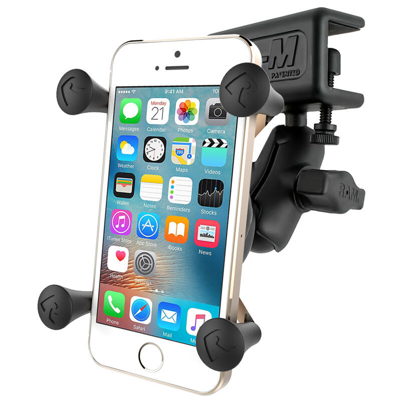 RAM X-Grip Universal SmartPhone Cradle - Glare Shield Clamp and Short Arm